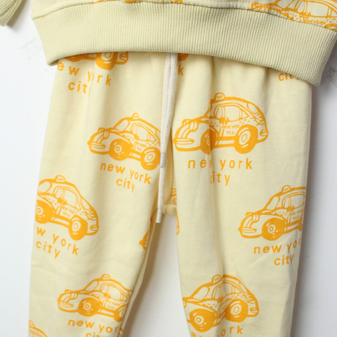 2Pc Comfy & Cozy Yellow Themed For Kids 2Pc Set Iluvlittlepeople 