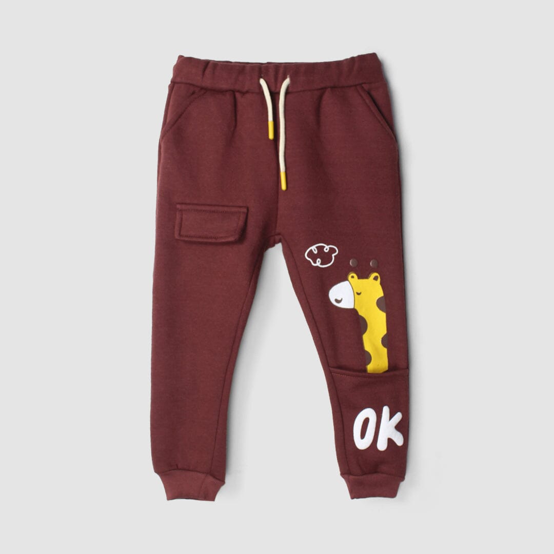 Fancy Maroon Themed Kids Trouser Trouser Iluvlittlepeople 9-12 Months Maroon Winter