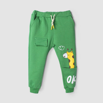 Elegant Green Themed Kids Trouser Trouser Iluvlittlepeople 9-12 Months Green Winter