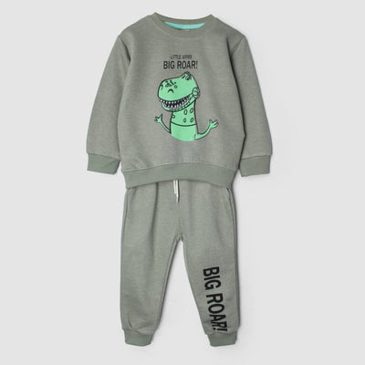 2Pc Dashing Green Themed For Kids 2Pc Set Iluvlittlepeople 6-9 Months Winter Green