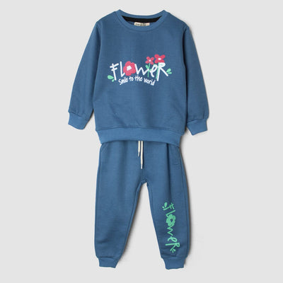 2Pc Dashing Blue Themed For Kids 2Pc Set Iluvlittlepeople 6-9 Months Winter Blue