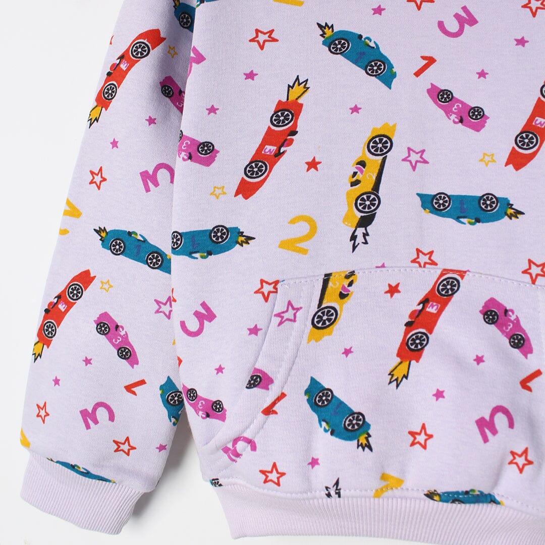 Elegant Purple Themed Kids Hoodie Hoodie Iluvlittlepeople 