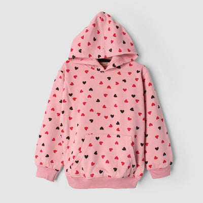 Sweet Pink Themed Girls Hoodie Hoodie Iluvlittlepeople 6-9 Months Pink Winter