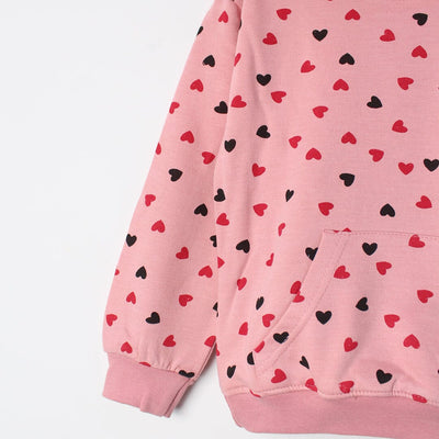 Sweet Pink Themed Girls Hoodie Hoodie Iluvlittlepeople 