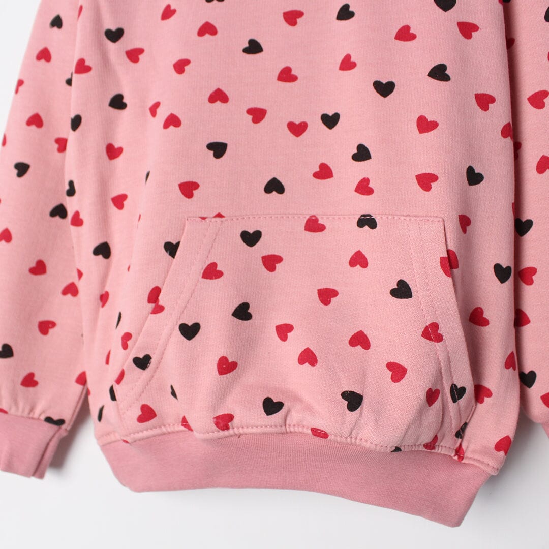 Sweet Pink Themed Girls Hoodie Hoodie Iluvlittlepeople 
