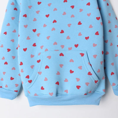 Pure Aqua Themed Kids Hoodie Hoodie Iluvlittlepeople 