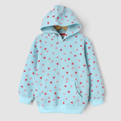 Pure Aqua Themed Kids Hoodie Hoodie Iluvlittlepeople 6-9 Months Aqua Winter
