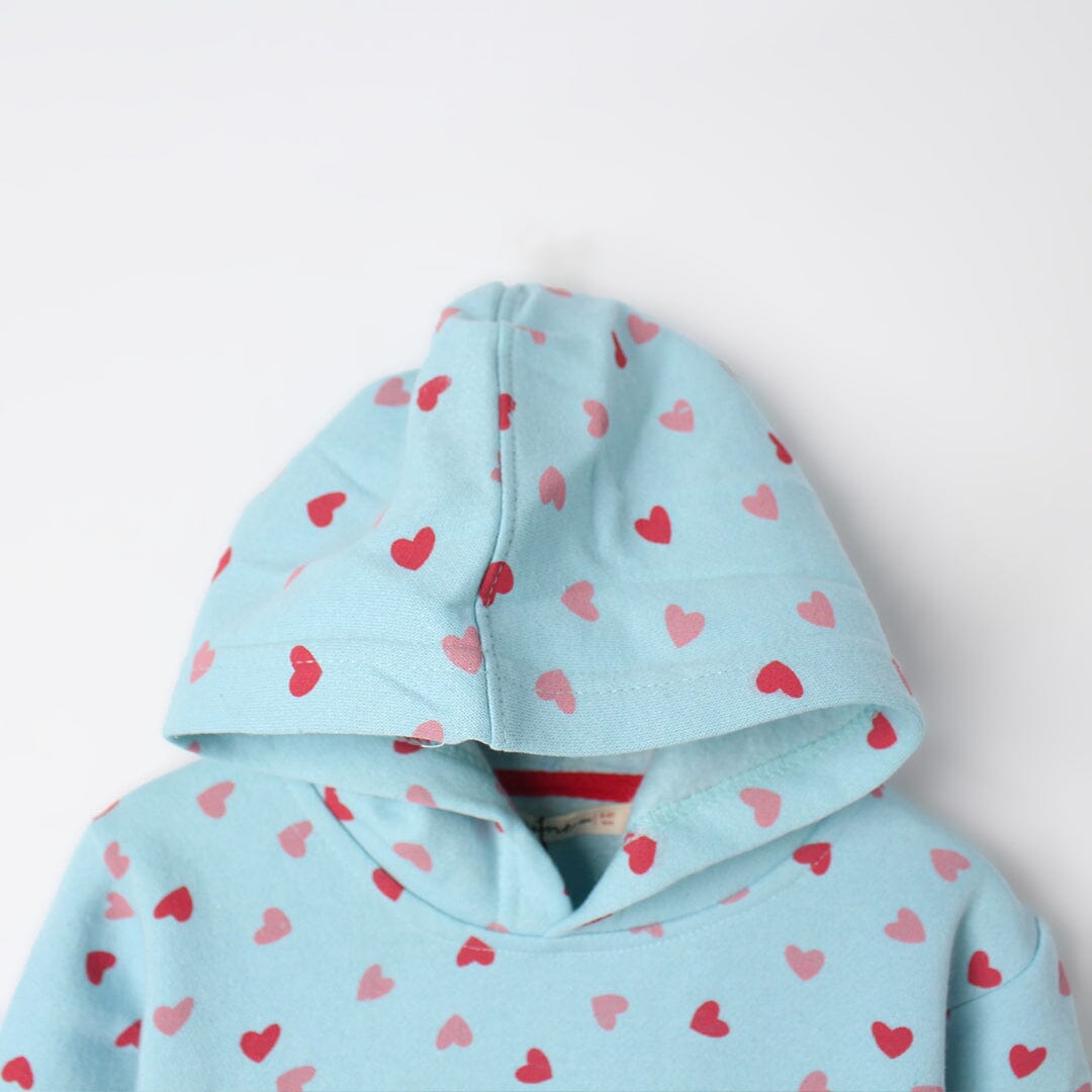 Pure Aqua Themed Kids Hoodie Hoodie Iluvlittlepeople 