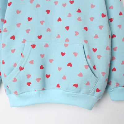 Pure Aqua Themed Kids Hoodie Hoodie Iluvlittlepeople 