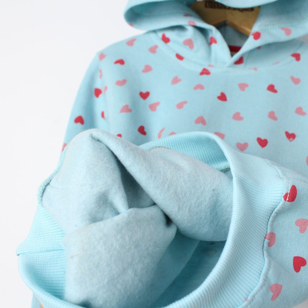 Pure Aqua Themed Kids Hoodie Hoodie Iluvlittlepeople 