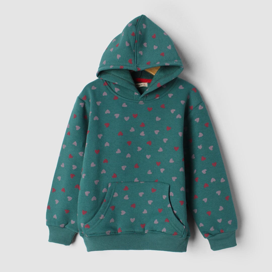 Desire Green Themed Kids Hoodie Hoodie Iluvlittlepeople 6-9 Months Green Winter