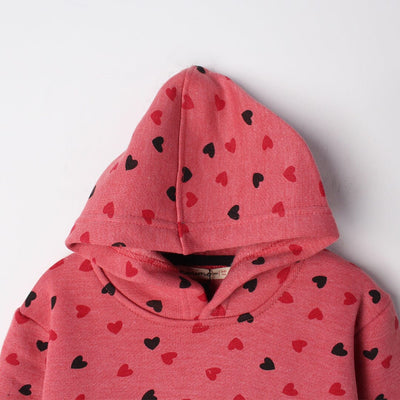 Stylish Peach Themed Girls Hoodie Hoodie Iluvlittlepeople 
