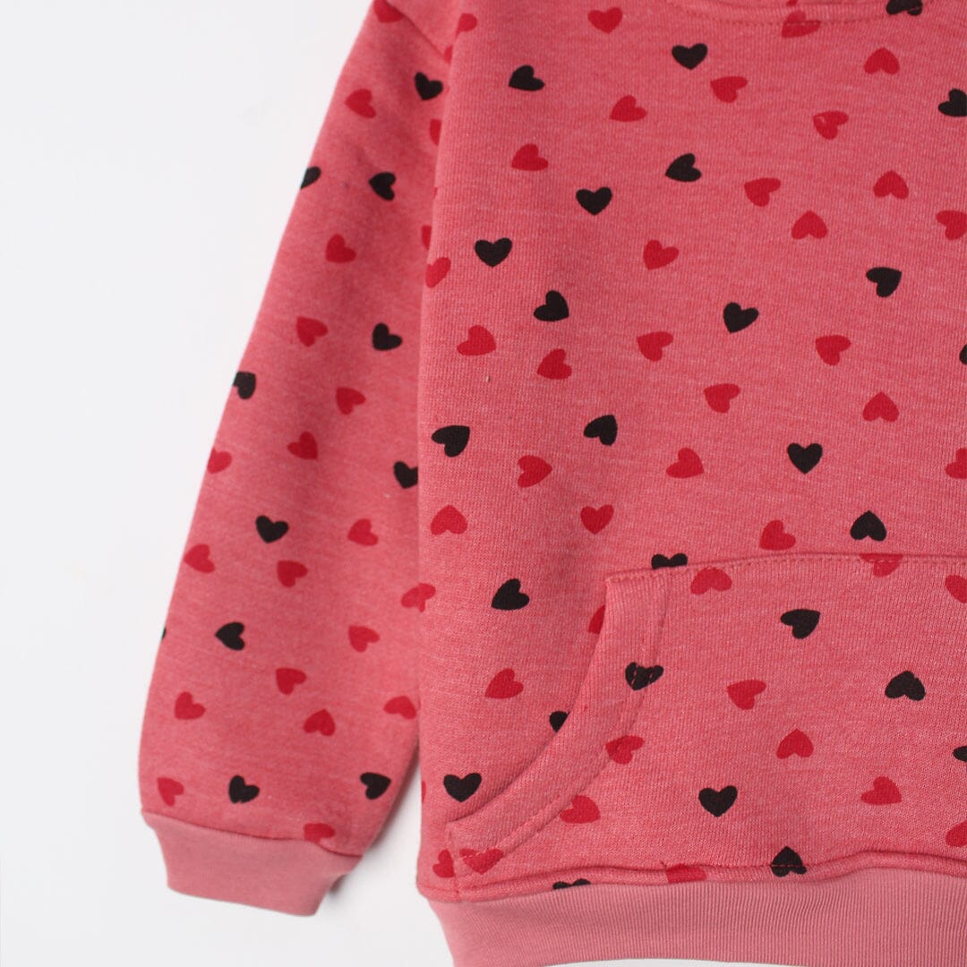 Stylish Peach Themed Girls Hoodie Hoodie Iluvlittlepeople 
