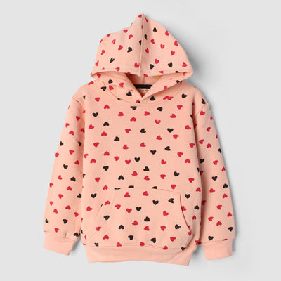 Sweet Peach Themed Kids Hoodie Hoodie Iluvlittlepeople 6-9 Months Peach Winter