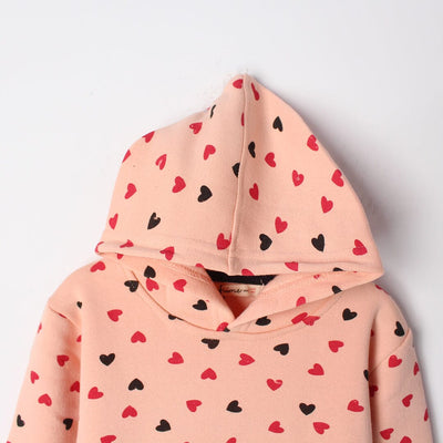 Sweet Peach Themed Kids Hoodie Hoodie Iluvlittlepeople 
