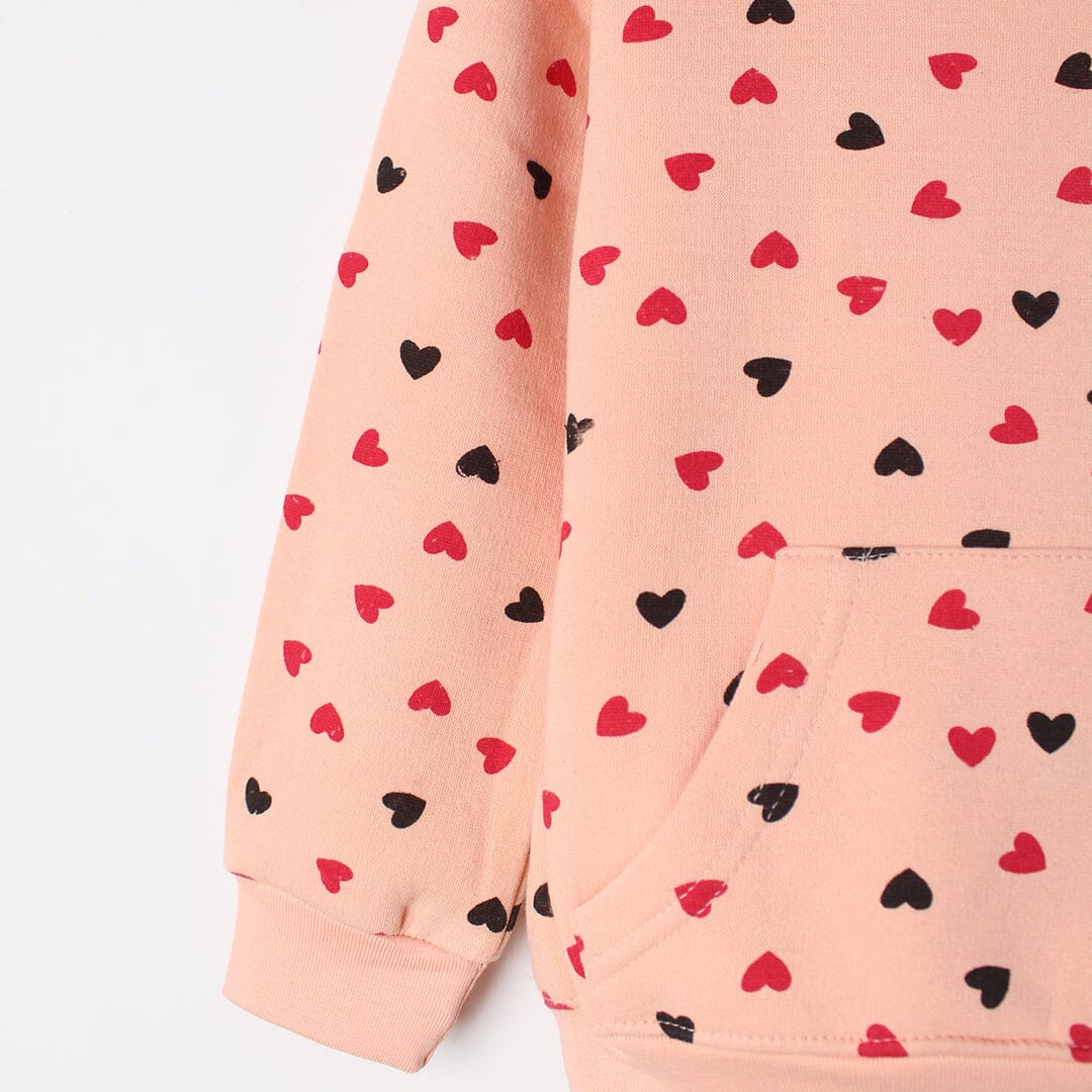 Sweet Peach Themed Kids Hoodie Hoodie Iluvlittlepeople 
