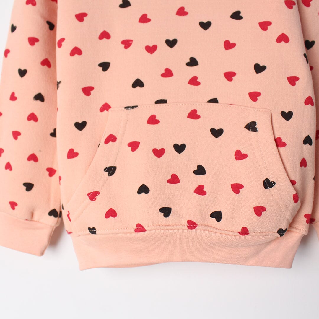 Sweet Peach Themed Kids Hoodie Hoodie Iluvlittlepeople 