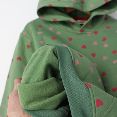 Sweet Green Themed Kids Hoodie Hoodie Iluvlittlepeople 