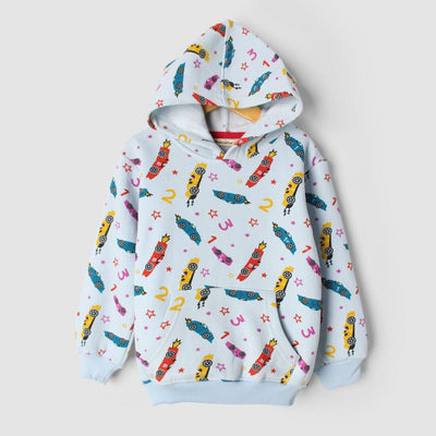 Energy Blue Themed Kids Hoodie Hoodie Iluvlittlepeople 6-9 Months Blue Winter