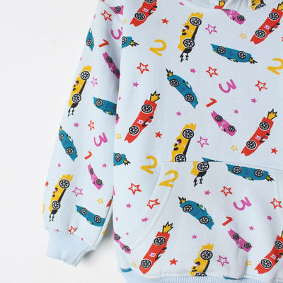 Energy Blue Themed Kids Hoodie Hoodie Iluvlittlepeople 