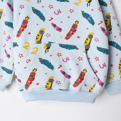 Energy Blue Themed Kids Hoodie Hoodie Iluvlittlepeople 