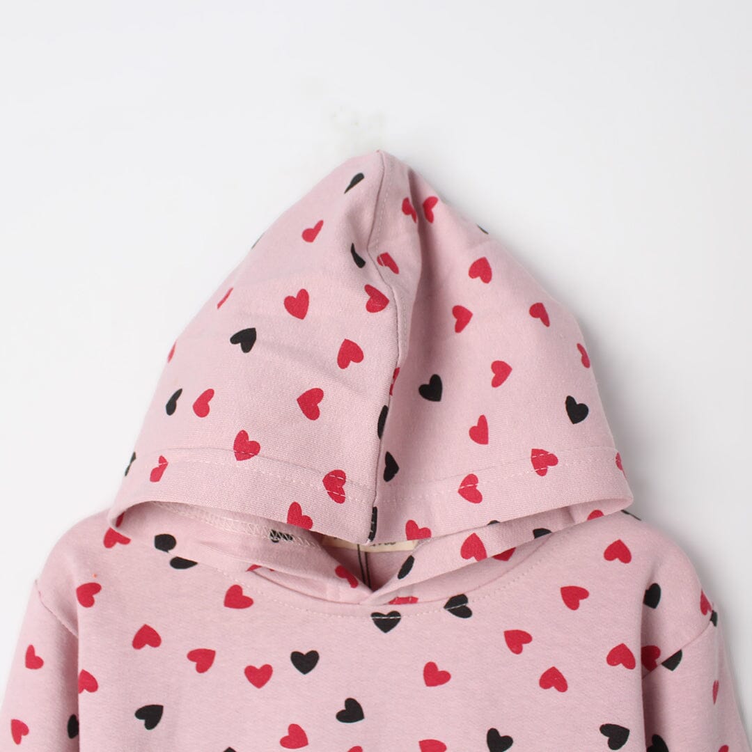 Sweet Pink Themed Girls Hoodie Hoodie Iluvlittlepeople 