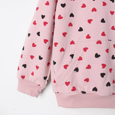 Sweet Pink Themed Girls Hoodie Hoodie Iluvlittlepeople 