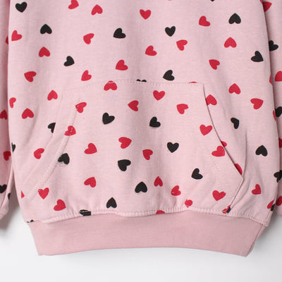 Sweet Pink Themed Girls Hoodie Hoodie Iluvlittlepeople 