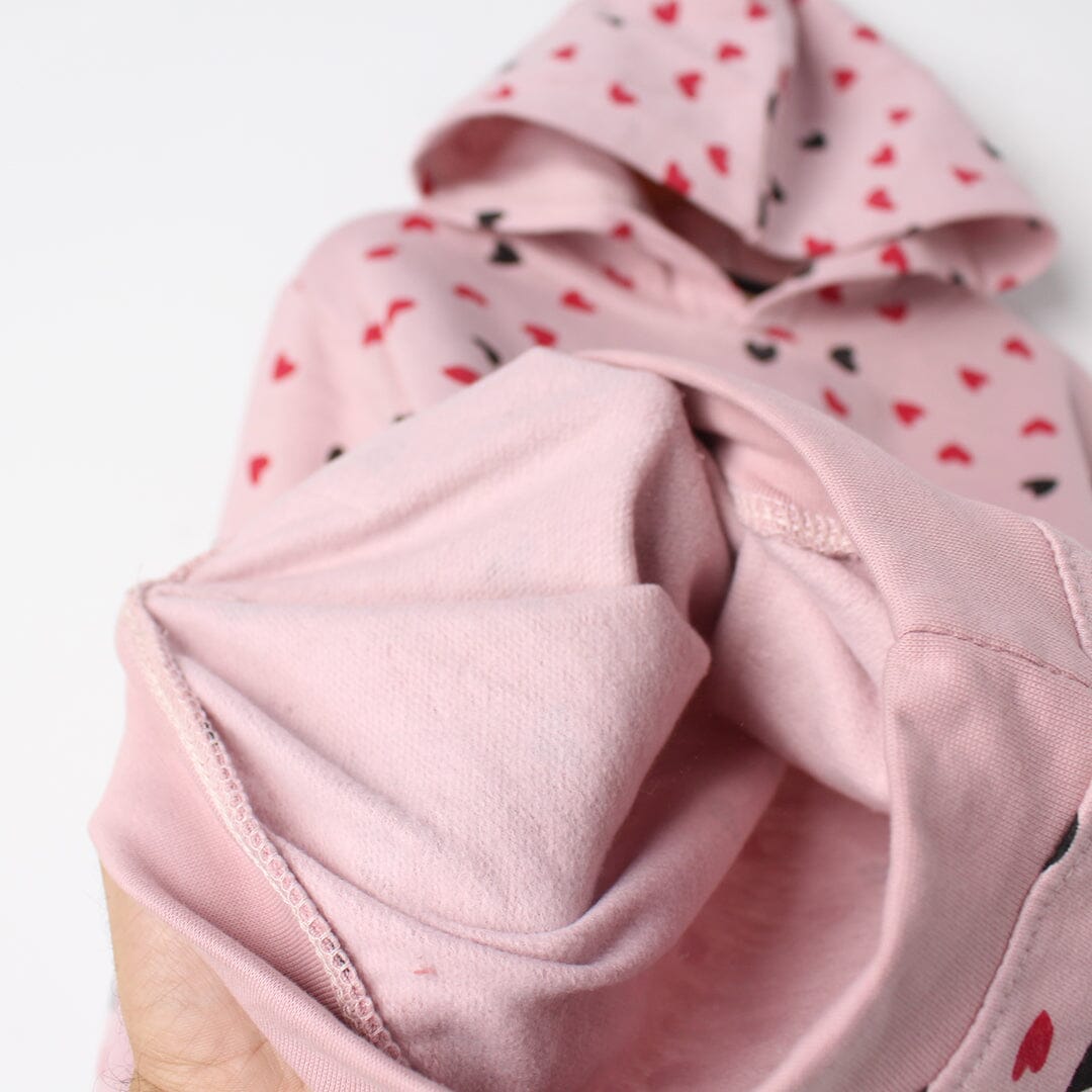 Sweet Pink Themed Girls Hoodie Hoodie Iluvlittlepeople 