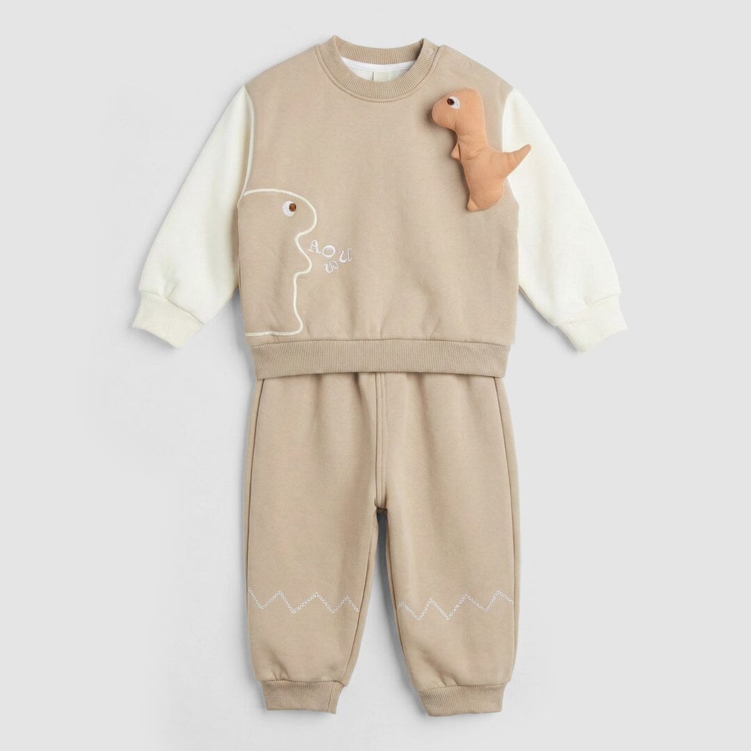 Modern 2Pc Beige Themed Boys Set 2Pc Boys Iluvlittlepeople 9-12 Months Winter Beige