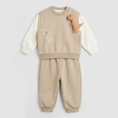 Modern 2Pc Beige Themed Boys Set 2Pc Boys Iluvlittlepeople 9-12 Months Winter Beige