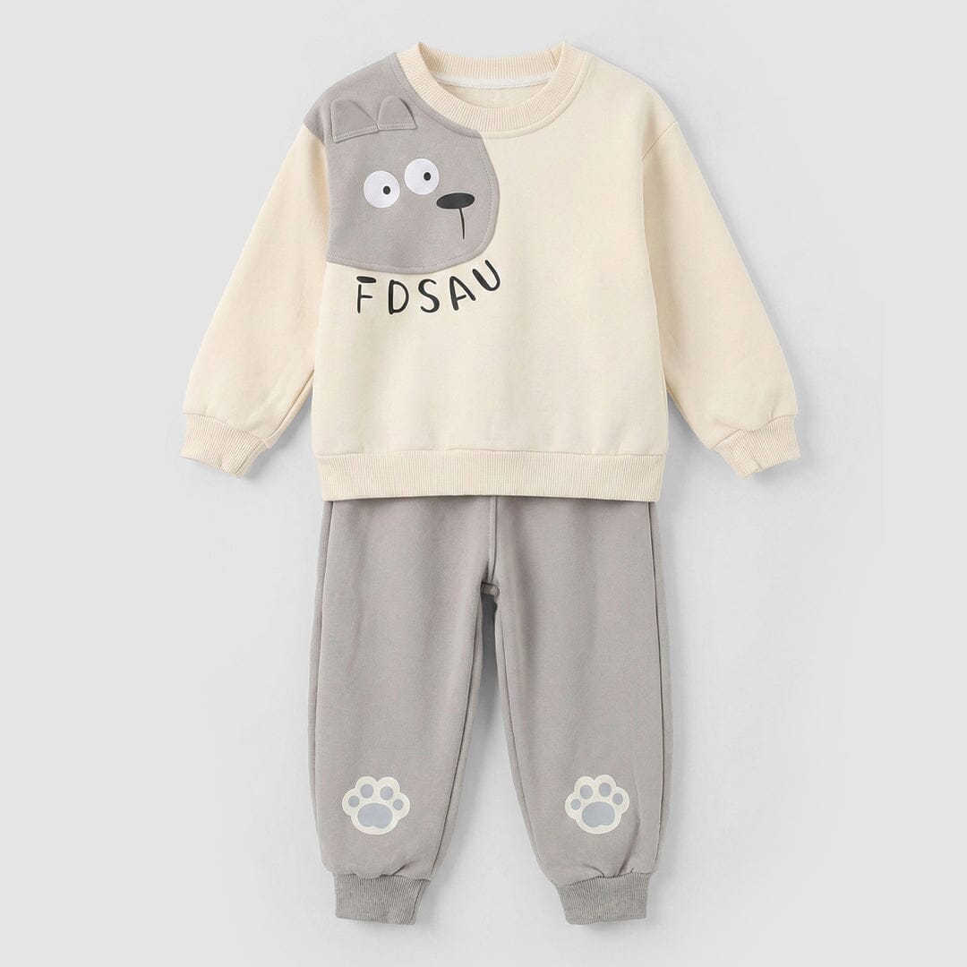 Stylish 2Pc Off White Themed Boys Set 2Pc Boys Iluvlittlepeople 9-12 Months Winter Off White