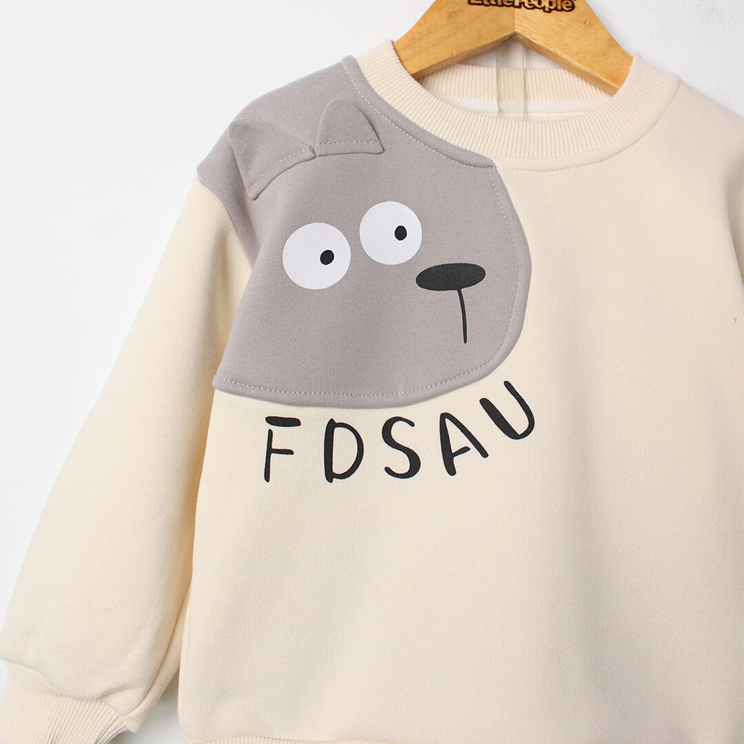 Stylish 2Pc Off White Themed Boys Set 2Pc Boys Iluvlittlepeople 