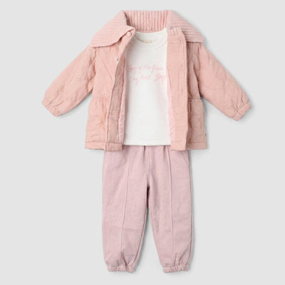 Desire 3Pc Peach Themed Girls Set 3Pc Set Iluvlittlepeople 18-24 Months Winter Peach