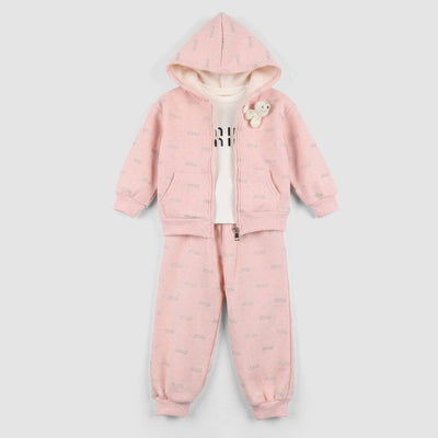 Desire 3Pc Pink Themed Girls Set 3Pc Set Iluvlittlepeople 6-9 Months Winter Pink