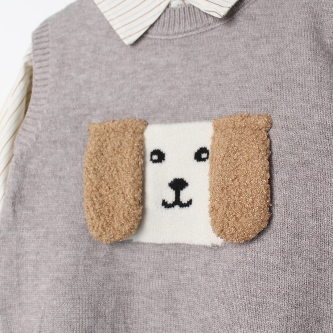 Cozy Grey Themed Kids Sweater & Casual Shirt Sweater Iluvlittlepeople 