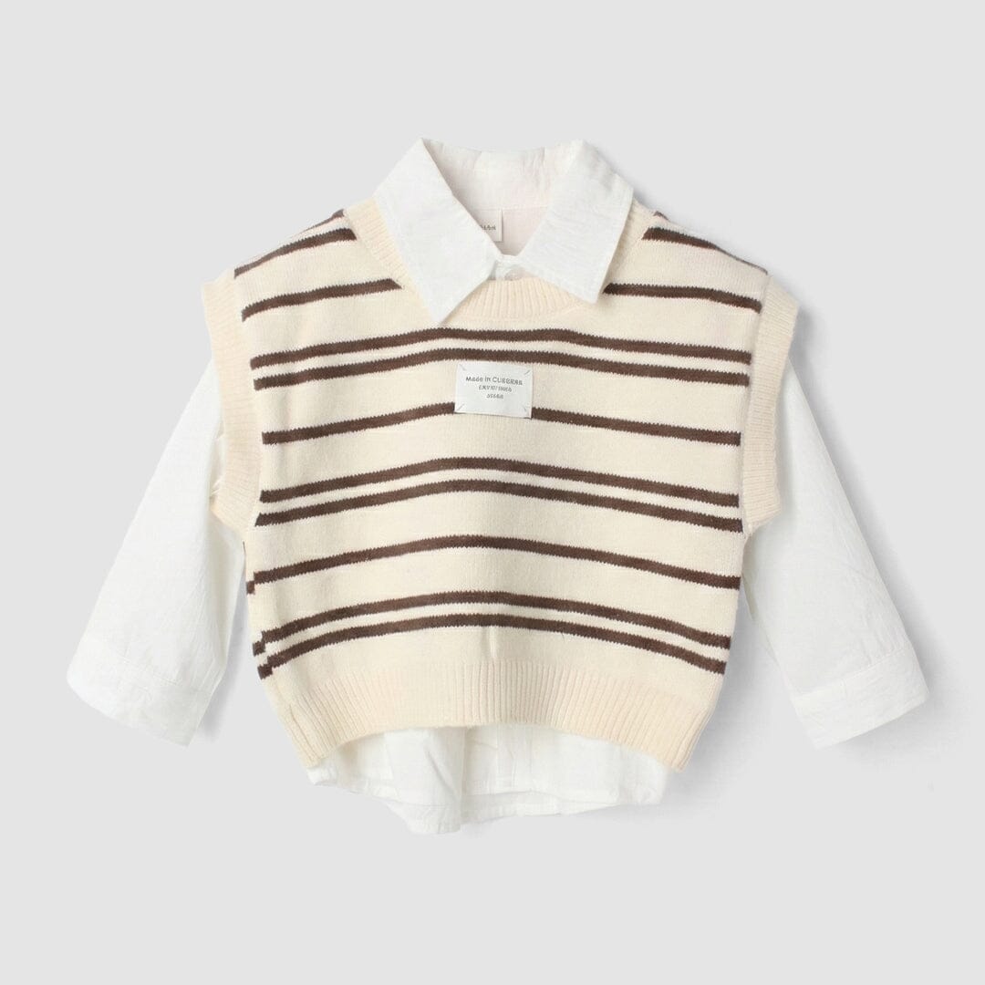 Ivory Off White Themed Kids Sweater & Casual Shirt Sweater Iluvlittlepeople 9-12 Months Off White Winter