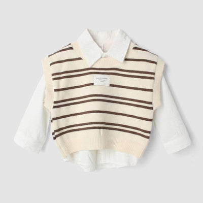 Ivory Off White Themed Kids Sweater & Casual Shirt Sweater Iluvlittlepeople 9-12 Months Off White Winter