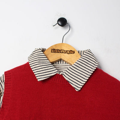 Cherry Red Themed Kids Sweater & Casual Shirt Sweater Iluvlittlepeople 