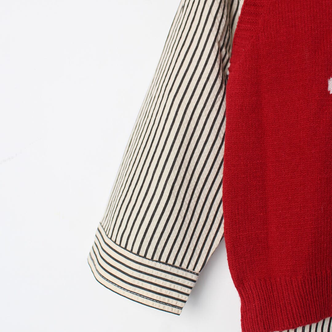 Cherry Red Themed Kids Sweater & Casual Shirt Sweater Iluvlittlepeople 