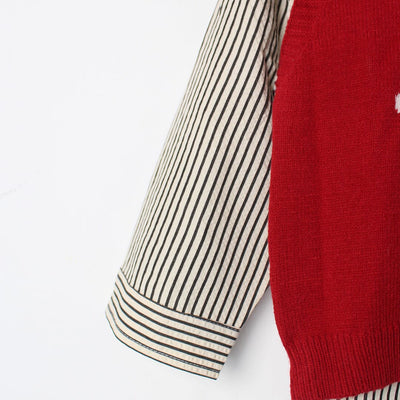 Cherry Red Themed Kids Sweater & Casual Shirt Sweater Iluvlittlepeople 