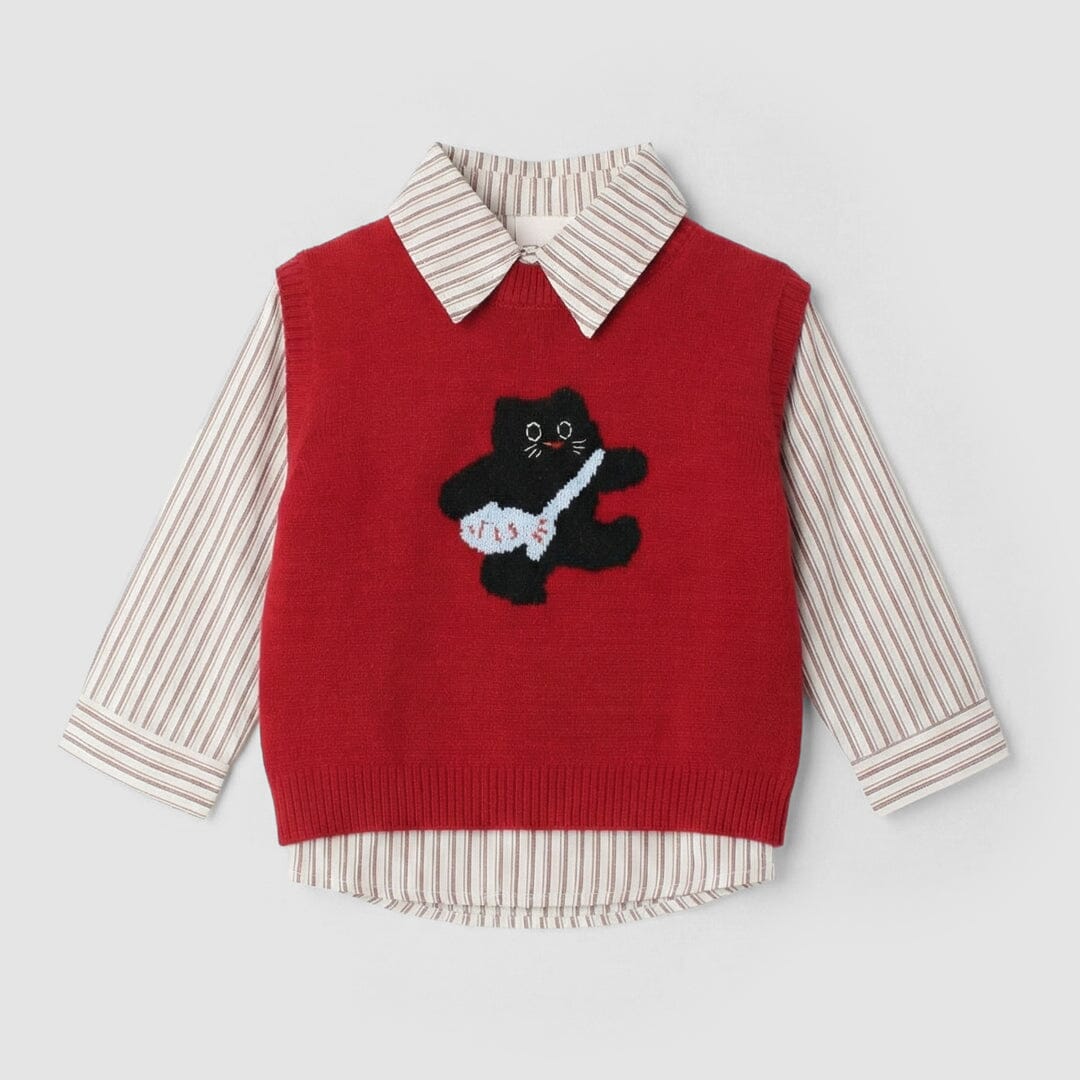 Ruby Red Themed Kids Sweater & Casual Shirt Sweater Iluvlittlepeople 9-12 Months Red Winter