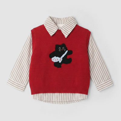 Ruby Red Themed Kids Sweater & Casual Shirt Sweater Iluvlittlepeople 9-12 Months Red Winter