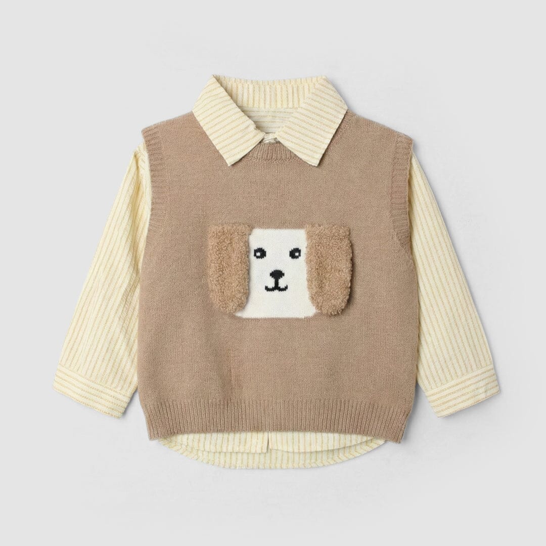 Decent Brown Themed Kids Sweater & Casual Shirt Sweater Iluvlittlepeople 9-12 Months Brown Winter