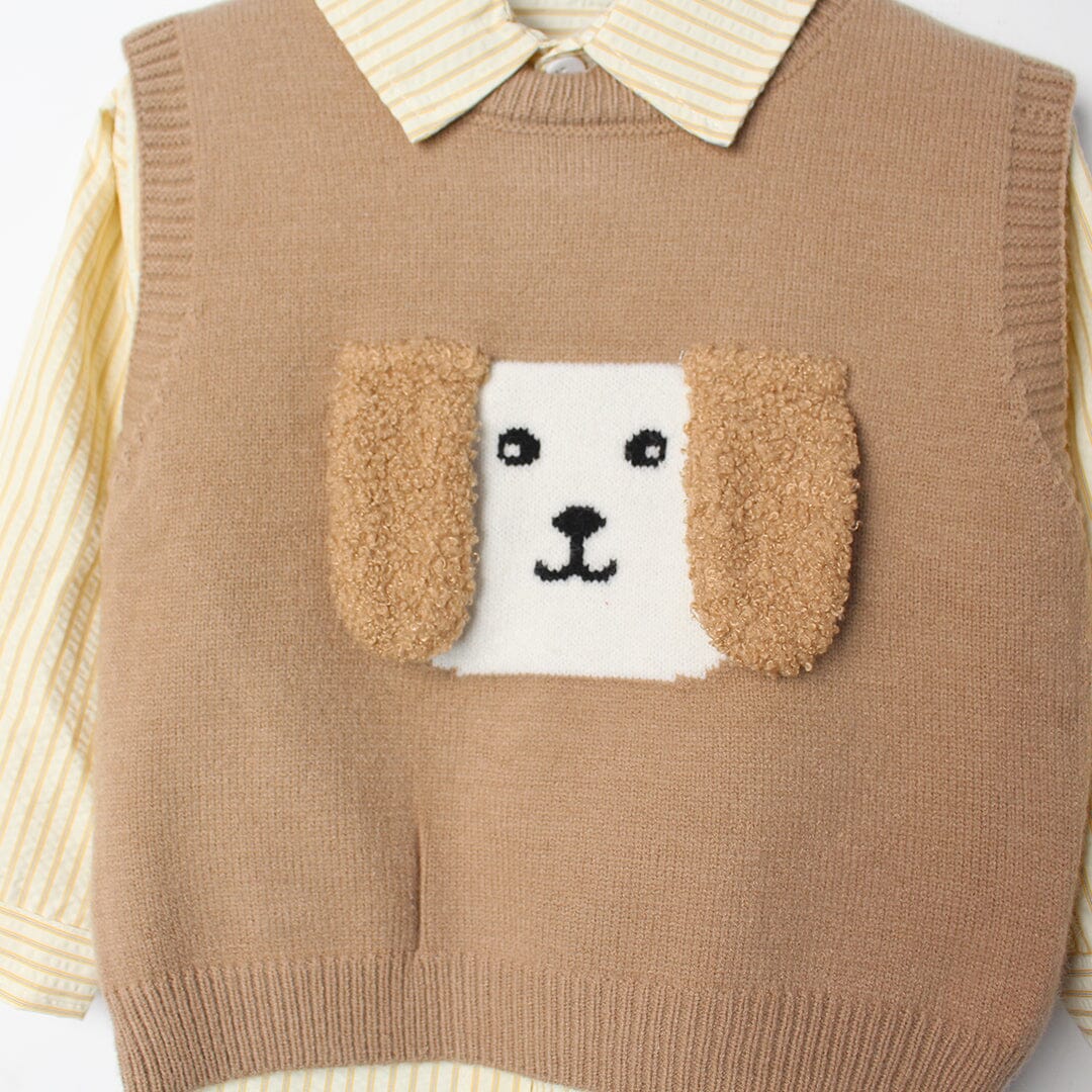 Decent Brown Themed Kids Sweater & Casual Shirt Sweater Iluvlittlepeople 
