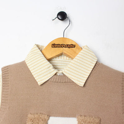 Decent Brown Themed Kids Sweater & Casual Shirt Sweater Iluvlittlepeople 