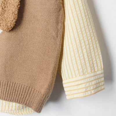 Decent Brown Themed Kids Sweater & Casual Shirt Sweater Iluvlittlepeople 