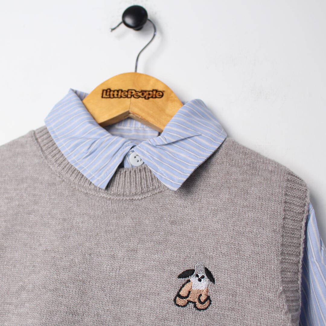 Stylish Grey Themed Kids Sweater & Casual Shirt Sweater Iluvlittlepeople 