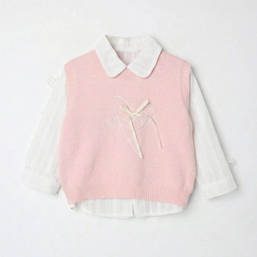 Sweet Pink Themed Girls Sweater & Shirt Sweater Iluvlittlepeople 9-12 Months Pink Winter
