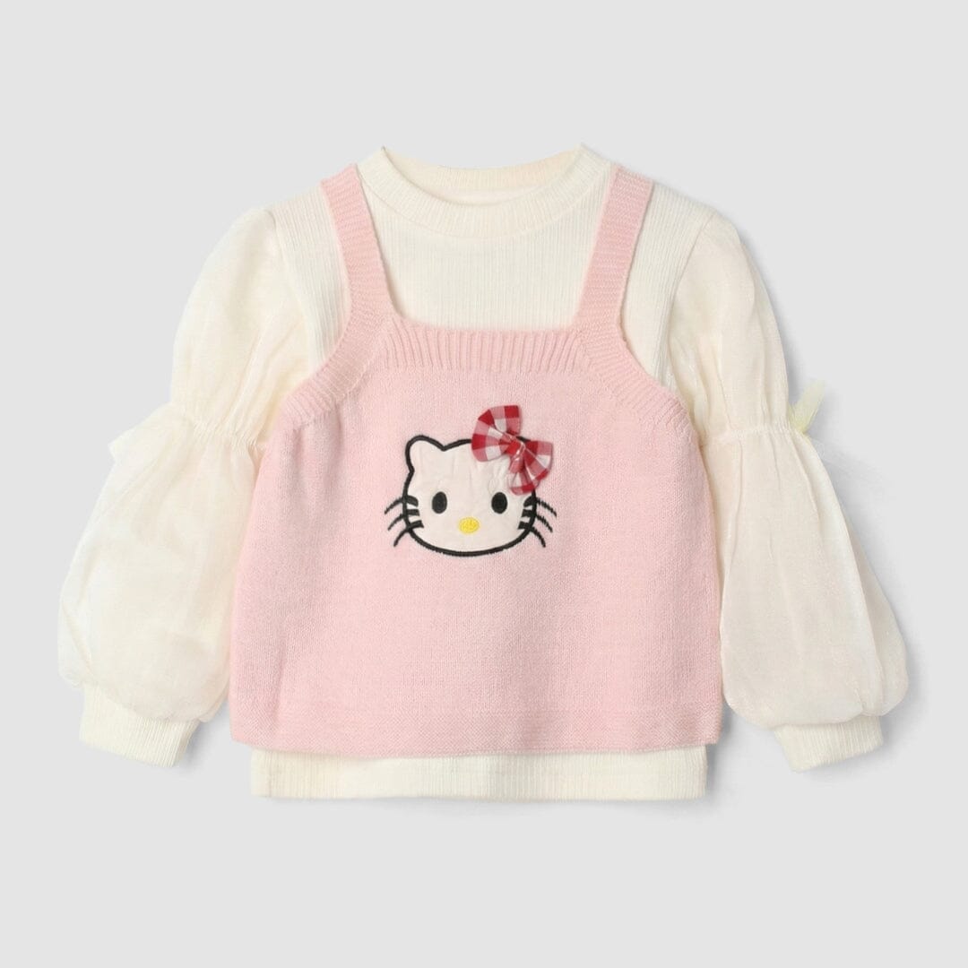 Sweet Pink Themed Girls Sweater & Sweatshirt Sweater Iluvlittlepeople 9-12 Months Pink Winter